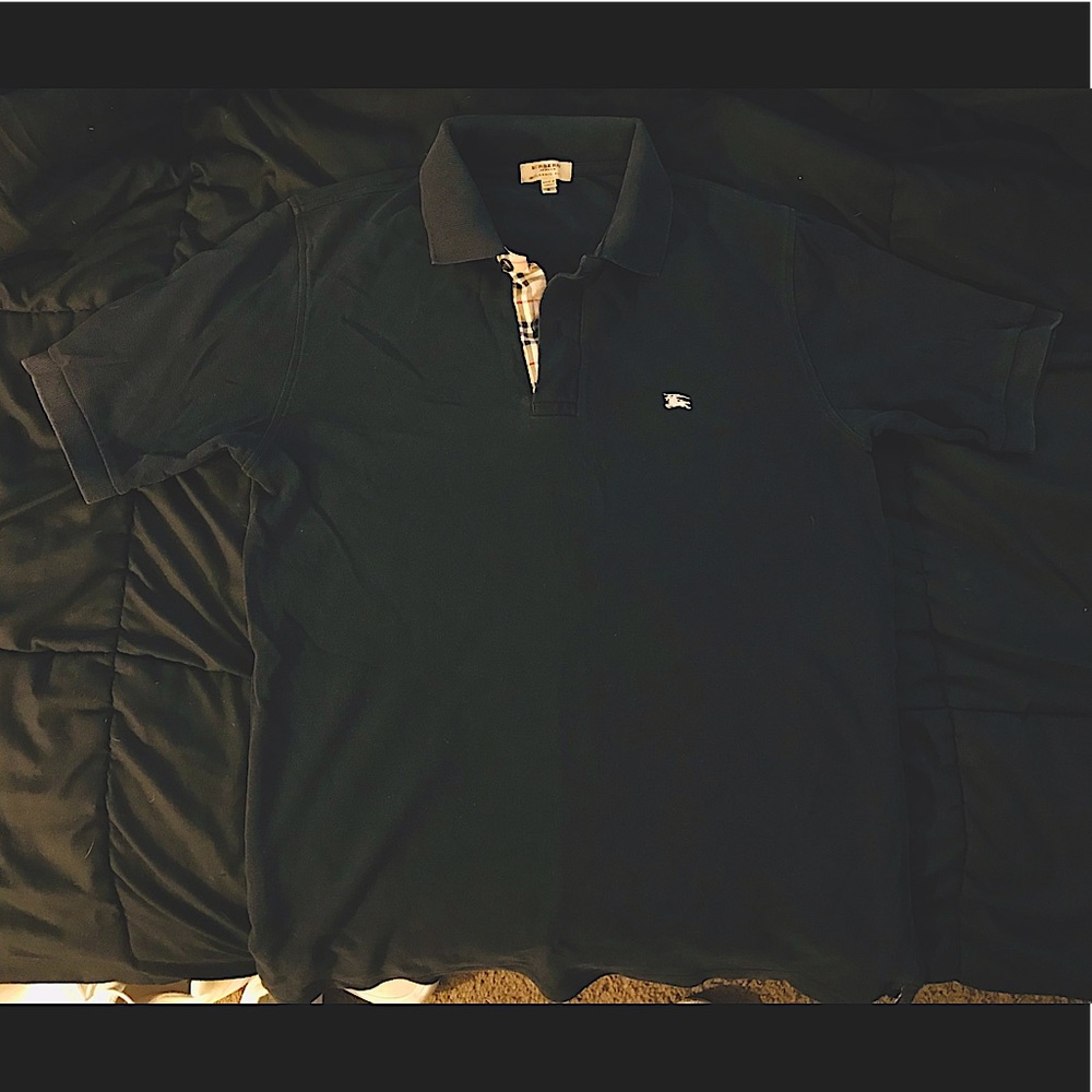 Burberry button up polo